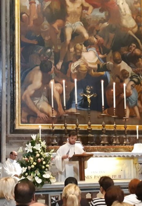 Podczas Pielgrzymki przy Grobie Św. Jana Pawła II (22 października)