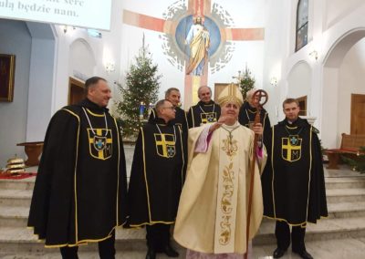 Rycerze Jana Pawła II na Pasterce z Nucjuszem Apost. abp Salvatore Pennacchio 2019