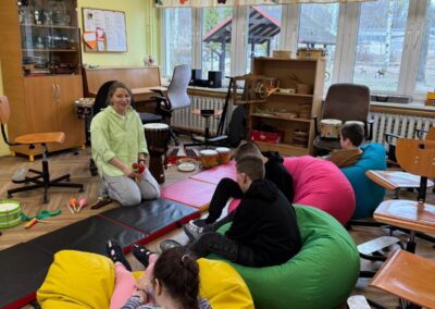 Nasi wolontariusze u niewidomych